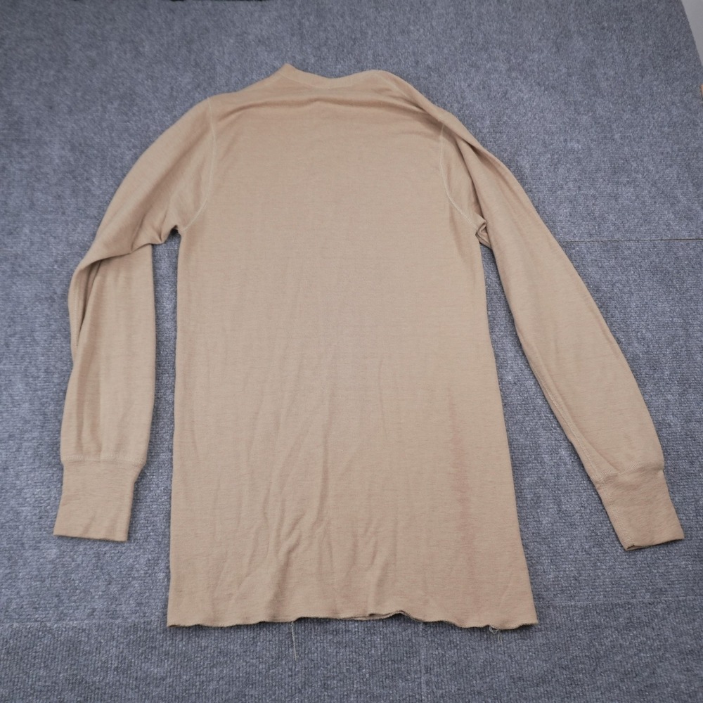 Vintage Duofold Thermal Henley Men M Tan Wool Blend Base Layer Made in USA - Picture 5 of 9